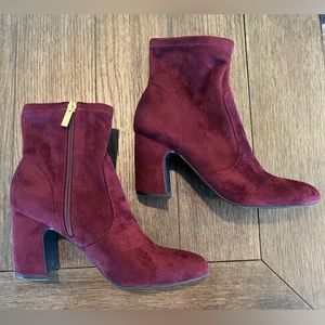 Worn Once Unisa Burgundy Heeled Bootie Size 7